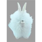 Nyúl poly tollbundás 20cm - Fehér