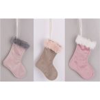 Csizma akasztós plüss/szőr - 3 Színben