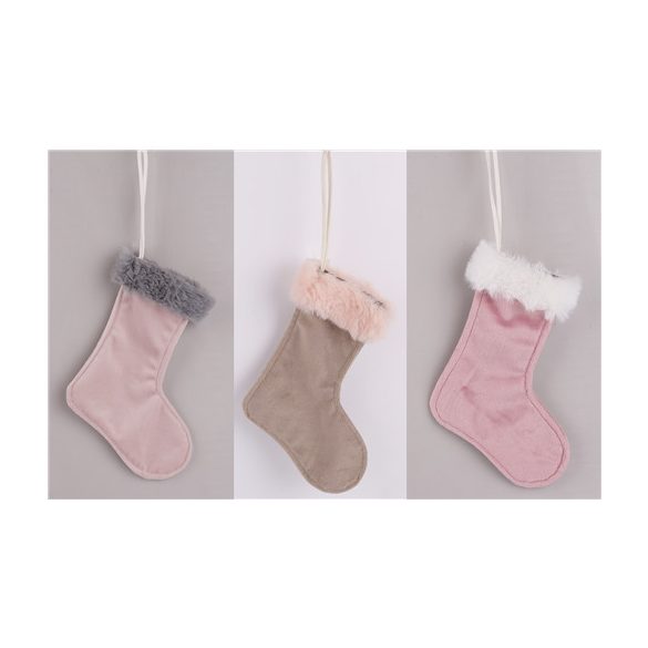 Csizma akasztós plüss/szőr - 3 Színben