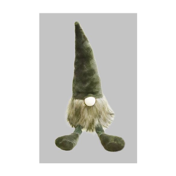 Ormmanó szakállal 54cm lógó lábbal - Zöld