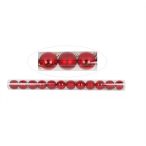 Műanyag gömb 4 cm - Piros S/12