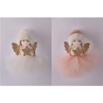 DEKOR AKASZTÓS ANGYAL Fehér és rózsaszín