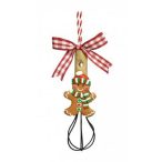 Mézeskalács habverőn akasztós agyag 14,5cm