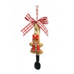 Mézeskalács fakanálon akasztós agyag 13cm