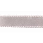 Szatén szalag 10mm/22m oldal csíkos - Ezüst
