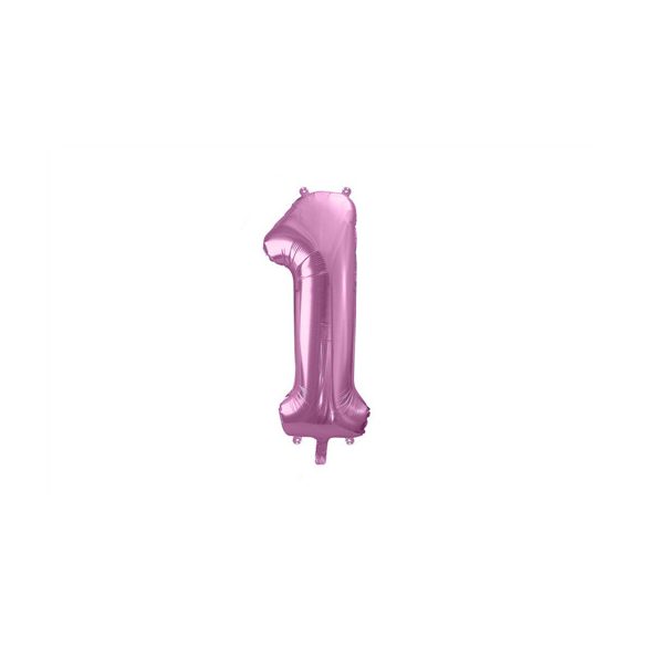 Fólia lufi metál 102cm-es 1-es - Halvány pink