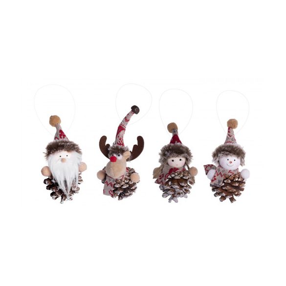 Dekor akasztós figura toboztest - 4fajta