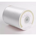 Szatén szalag 100mm/25m - Fehér