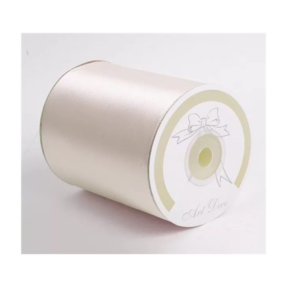 Szatén szalag 100mm/25m - Krém