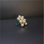   Gömb betűzős üveg pick szett 1,5 cm S/144 - Arany fényes