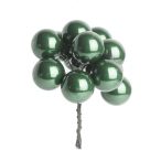   Gömb betűzős üveg pick szett 1,5 cm S/144 - Zöld fényes