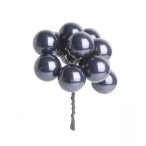   Gömb betűzős üveg pick szett 1,5 cm S/144 - Szürke fényes