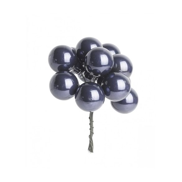 Gömb betűzős üveg pick szett 1,5 cm S/144 - Szürke fényes