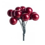   Gömb betűzős üveg pick szett 1,5 cm S/144 - Piros fényes