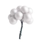 Gömb betűzős üveg pick szett 1,5 cm S/144 - Fehér matt