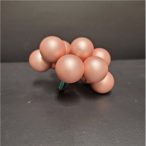 Gömb betűzős üveg pick szett 2,5 cm S/72 - Púder matt