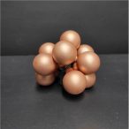 Gömb betűzős üveg pick szett 2,5 cm S/72 - Barna matt