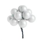   Gömb betűzős üveg pick szett 2,5 cm S/72 - Fehér fényes