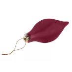 Műanyag gömb cseppalak 30cm - Matt bordó