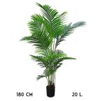 Pálmafa 180cm 20levél - Zöld (műanyag cserépben)