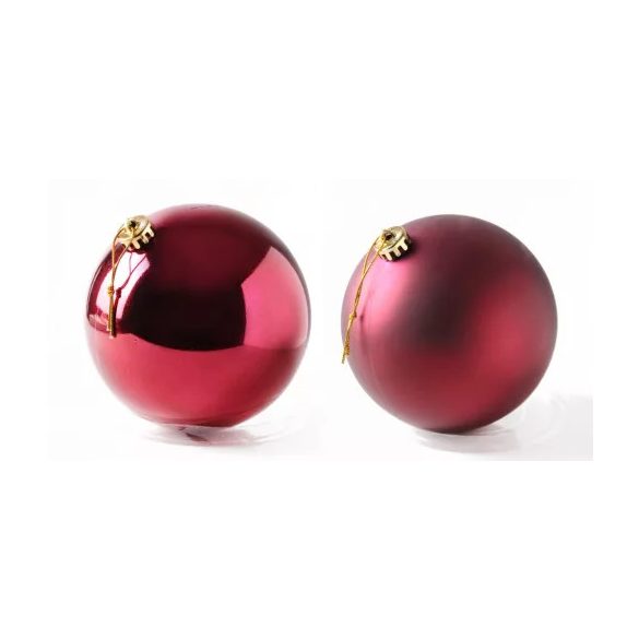 Műanyag gömb 20cm - Piros /DB