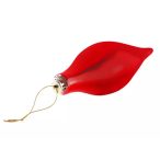 Műanyag gömb cseppalak 30cm - Fényes piros