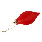 Műanyag gömb cseppalak 30cm - Matt piros