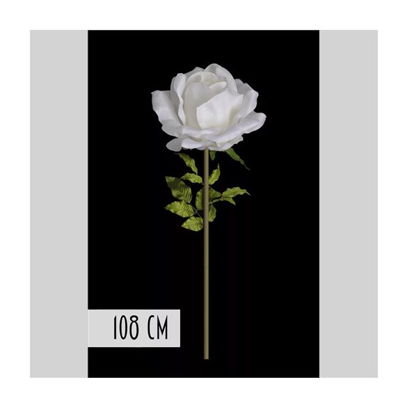 Rózsa óriás 108cm szárral - Fehér