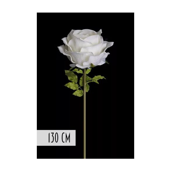 Rózsa óriás 130cm szárral - Fehér