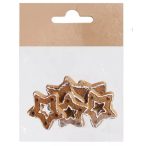 Mézeskalács csillag poly öntapadós 3,2cm - S/6