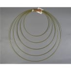 Fém karika szett 20/25/30/35/40cm - Arany S/5