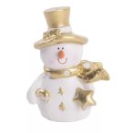 Hóember + kalap poly 7,8cm