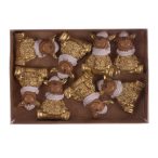 Rénszarvas ruhában poly 2,5x3,2cm - S/8