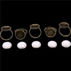 Fém gyűrűalap lencsével 14mm - 5db/csom (másolat)