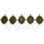 ém medál lencsével ovális, 18x25 mm - Bronz /DB