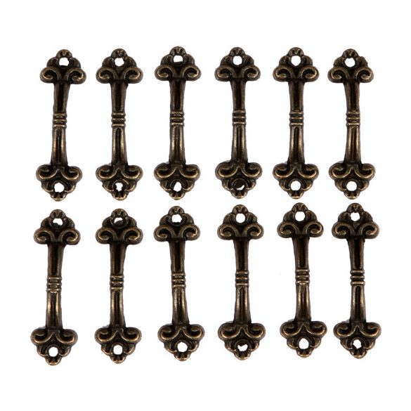 Fém fogantyú, 42x10 mm - Bronz /DB