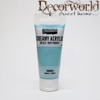 Krémes akrilfesték metál 60ml - Türkiz