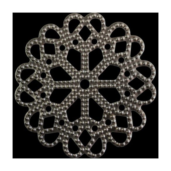 Fém díszítőelem, kerek 6 cm /DB