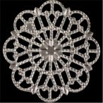 Fém díszítőelem, kerek 3 cm  /DB