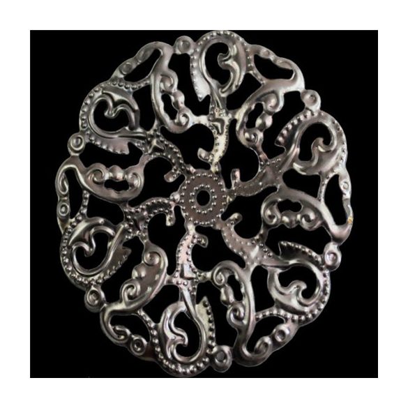 Fém díszítőelem, kerek 4,5 cm /DB