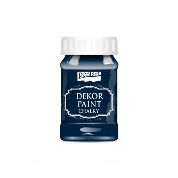 Dekor krétafesték lágy 100 ml - Tengerészkék