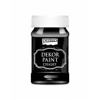 Dekor krétafesték lágy 100ml - Ébenfekete