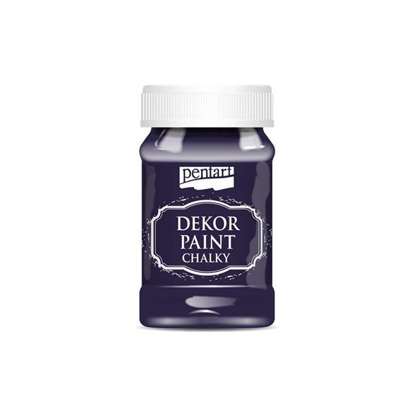 Dekor krétafesték lágy 100 ml - Padlizsán