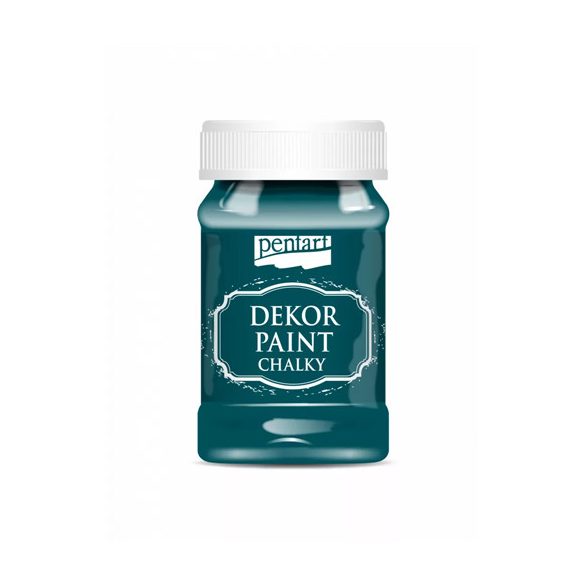 Dekor krétafesték lágy 100 ml - Smaragdzöld