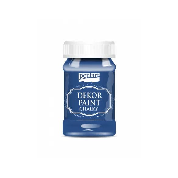 Dekor krétafesték lágy 100ml - Acélkék