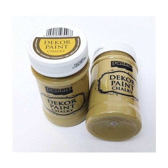 Dekor krétafesték lágy 100 ml - Mustársárga