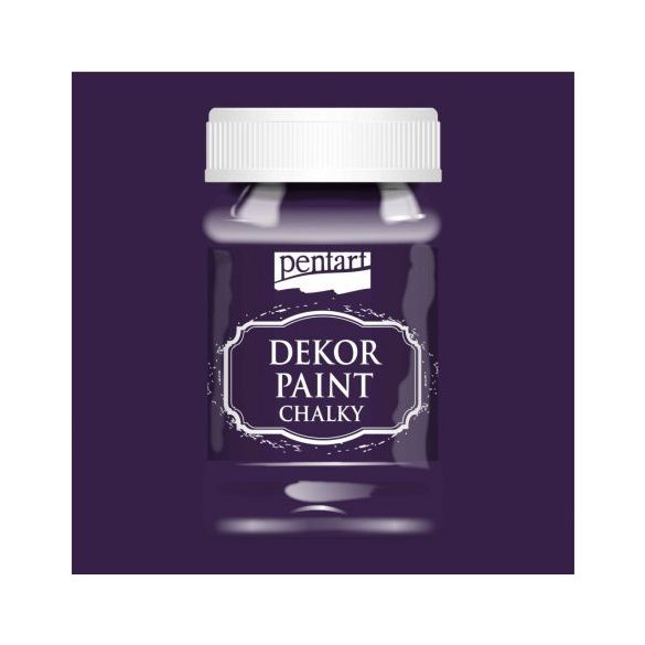 Dekor krétafesték lágy 100 ml - Püspöklila