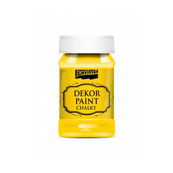 Dekor krétafesték lágy 100 ml - Citromsárga