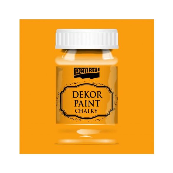 Dekor krétafesték lágy 100 ml - Narancs