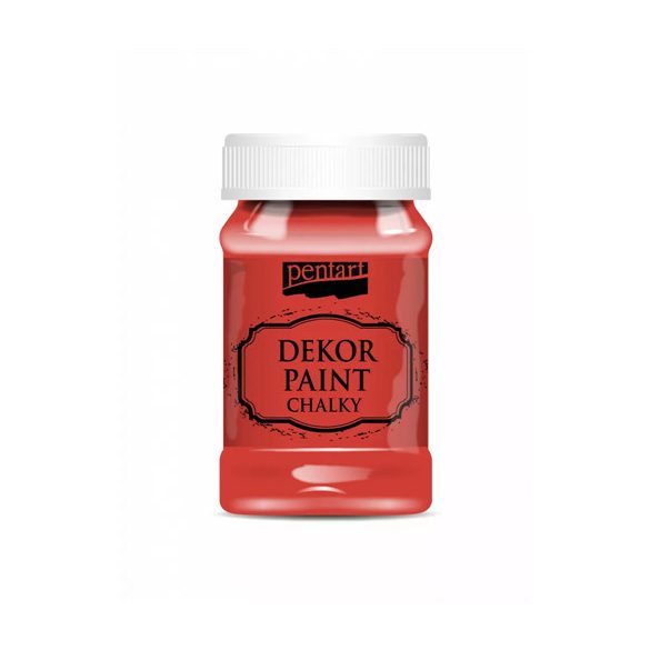 Dekor krétafesték lágy 100 ml - Piros